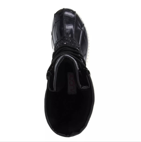 Sugar Skylar Glitter Duck Boots Black -8 - Picture 4 of 8